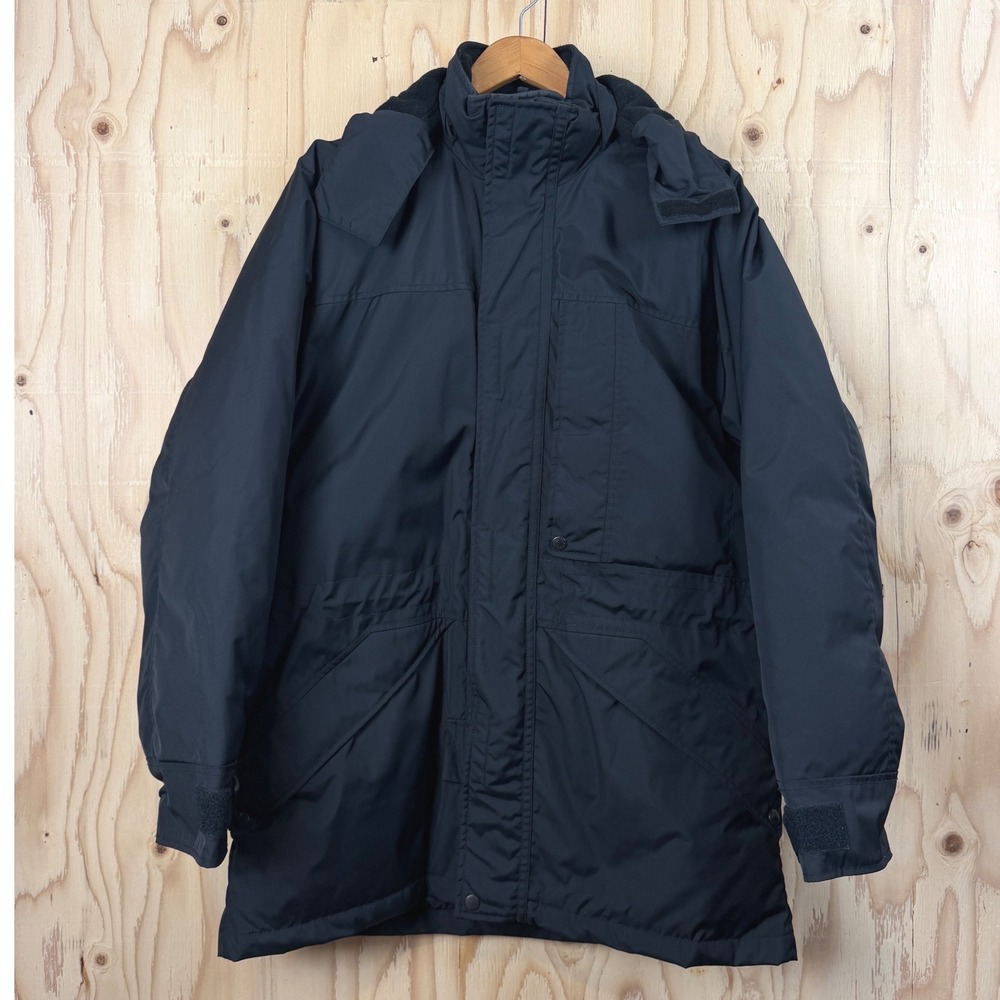 Vintage 90's Polo Ralph Lauren Technical Down Parka Mens Med Navy Down Hooded